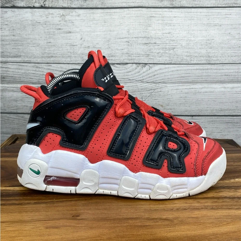 Nike Air More Uptempo I Got Next Red Black Sneaker DV2205-600 Youth Shoe Size 6